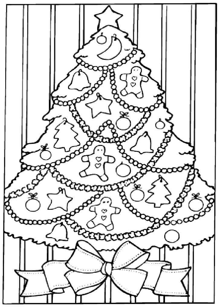 Plansa de colorat cu Craciun 711 681